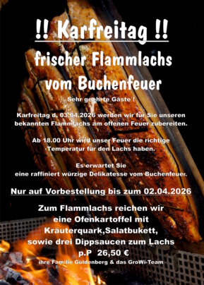 Karfreitag Flammlachs